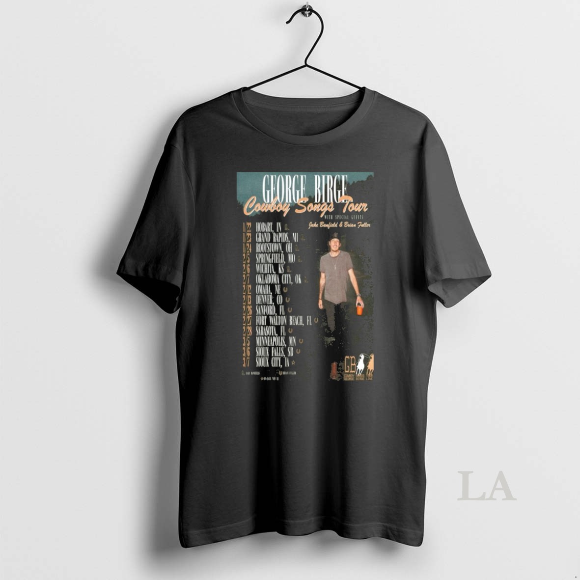 Original George Birge Cowboy Songs Tour 2026 Shirt