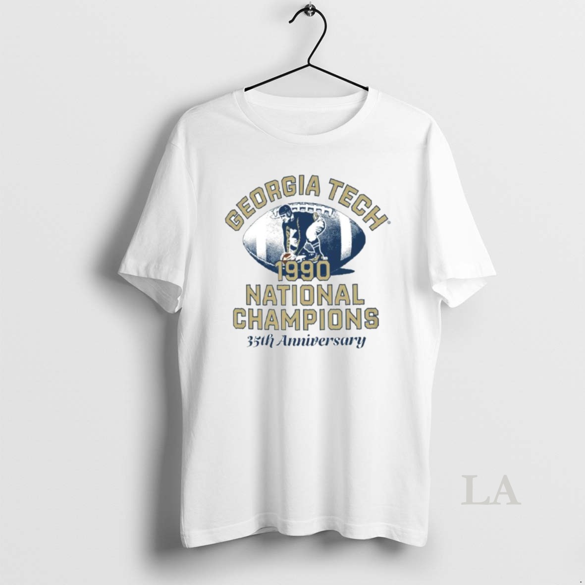 Original Georgia Tech Yellow Jackets 1990 National Champs Anniversary Retro Ornaments Shirt