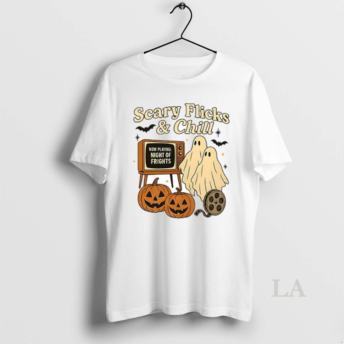 Original Ghost Scary Flicks And Chill Halloween Ceramic Ceramic And Classic Dad Cap Shirt 2