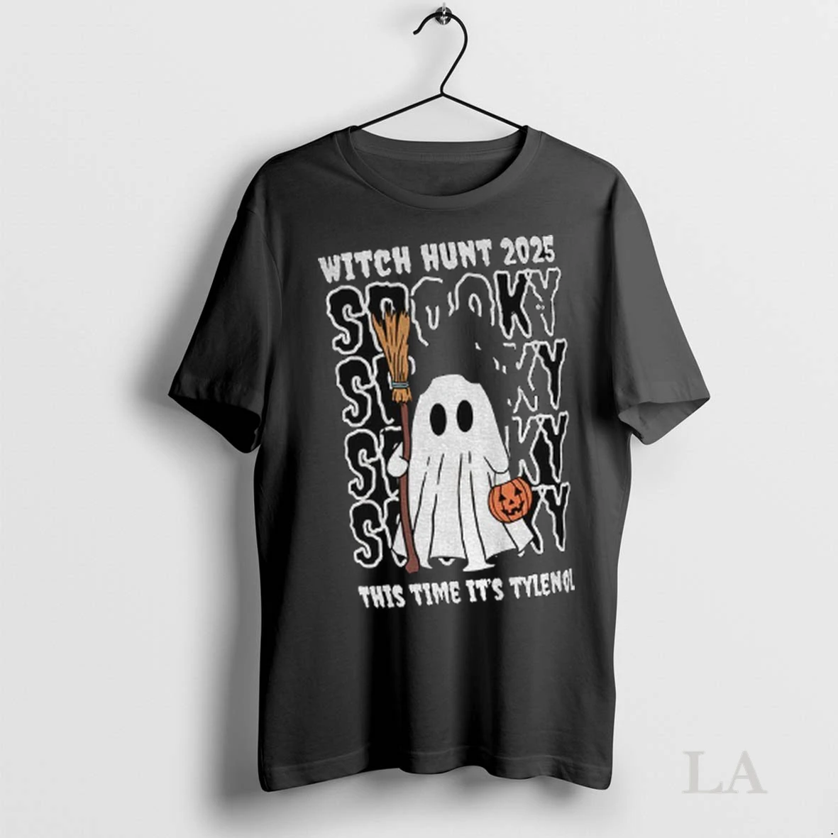 Original Ghost Witch Pumpkin Hunt 2025 Spooky This Time Its Tylenol Halloween Shirt