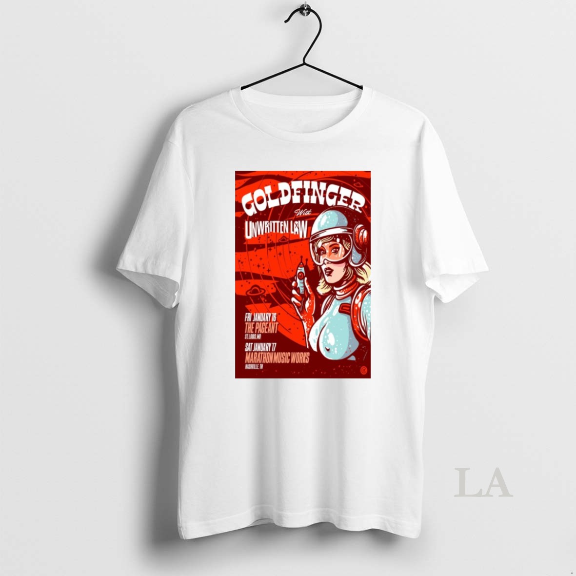 Original Goldfinger With Unwritten Law January 16 17 2026 Shows Shirt