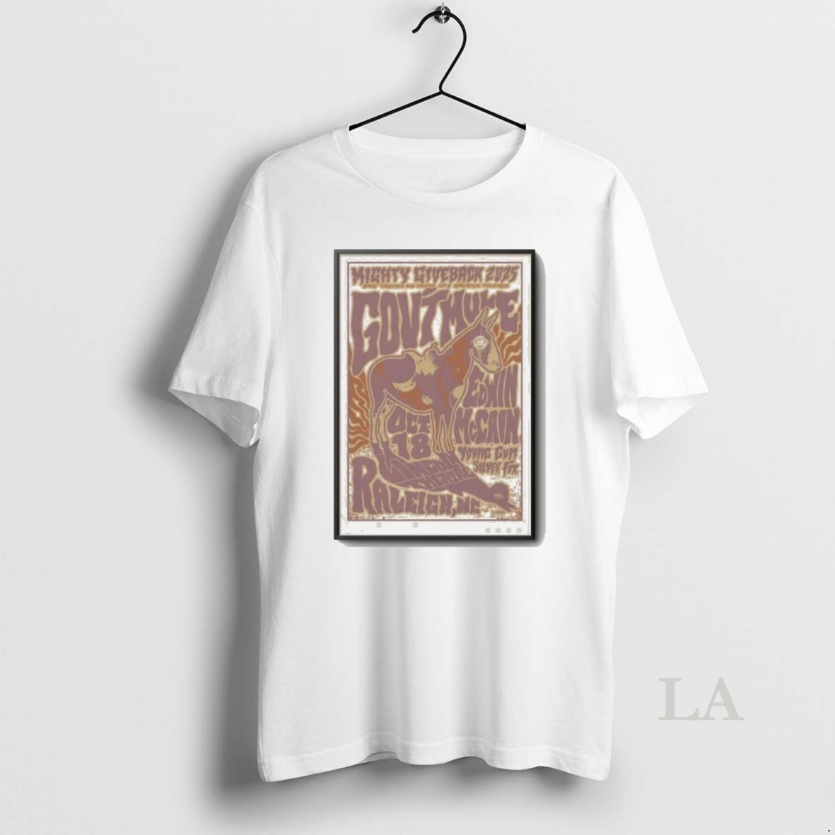 Original Govt Mule Raleigh Tour On Oct 18 2025 Shirt