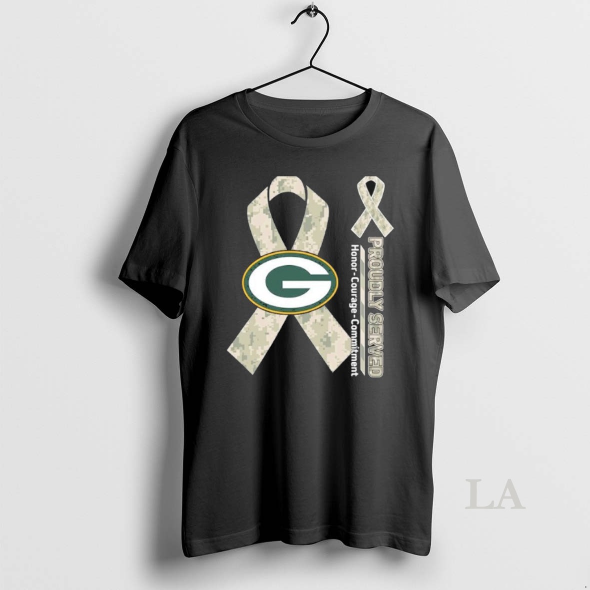 Original Green Bay Packers Proudly Served Honor Courage Commitment Shirt