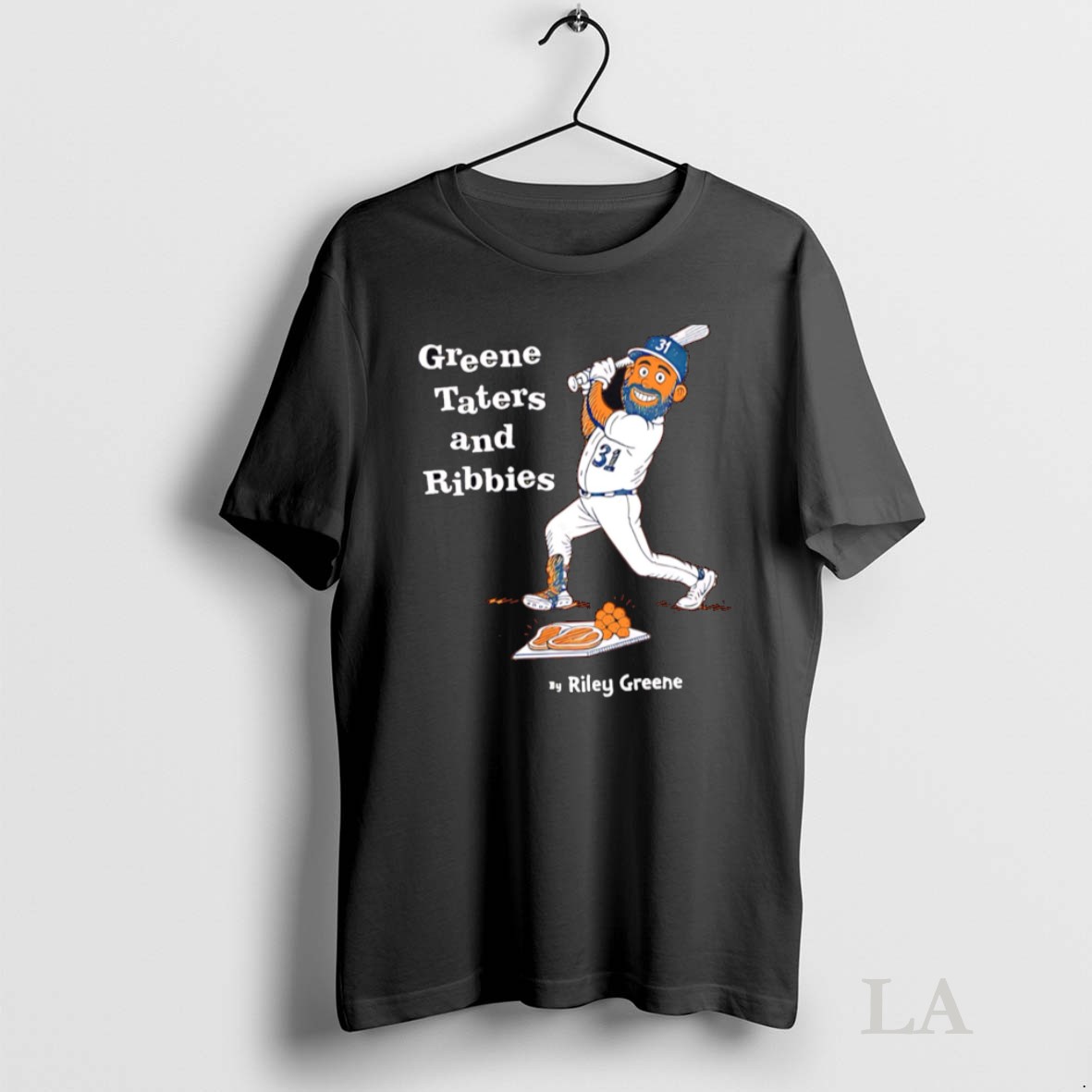 Original Greene Taters And Ribbies Cartoon Detroit Tigers Shirt