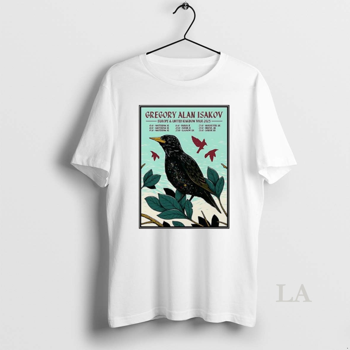 Original Gregory Alan Isakov Europe And Uk Tour 2025 Shirt