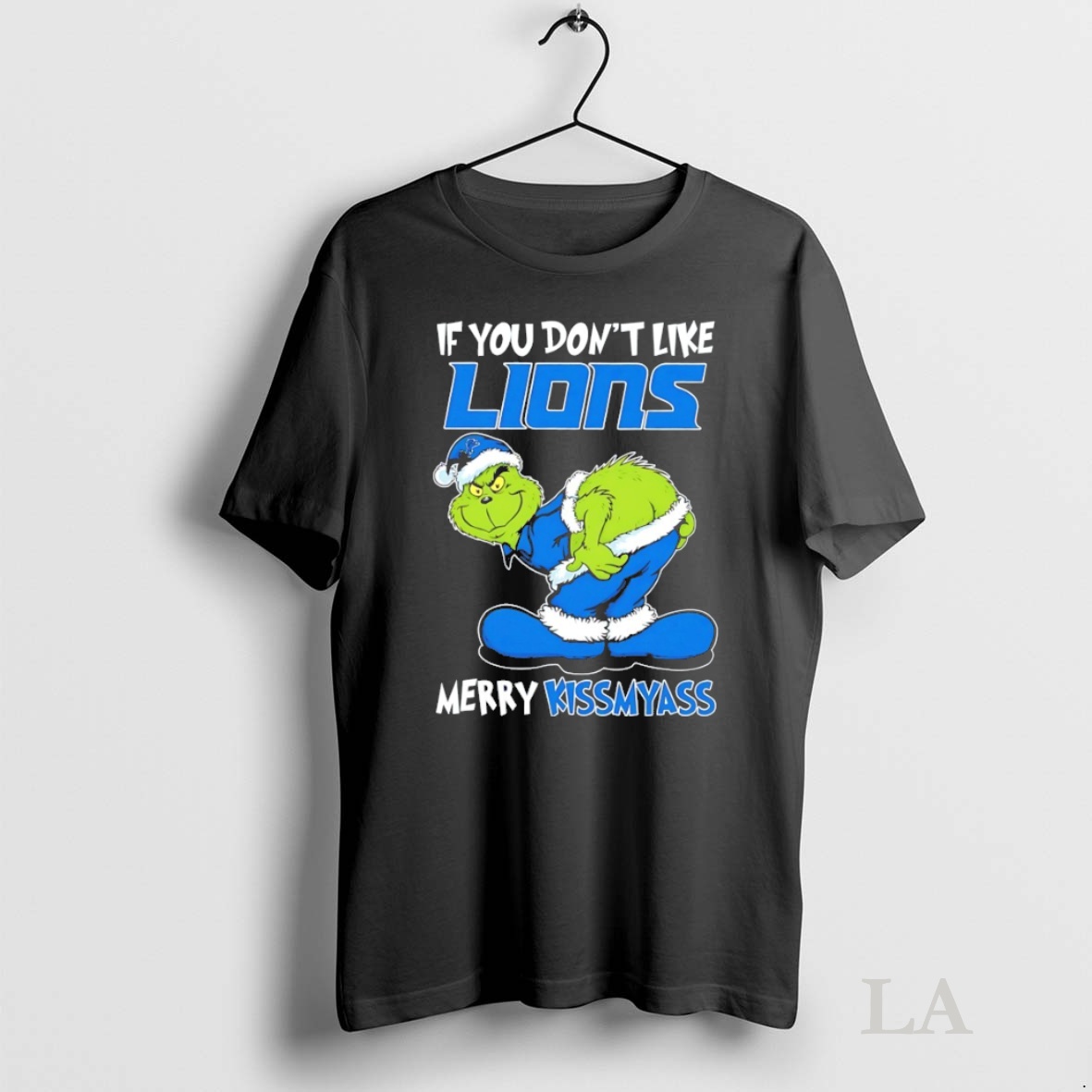 Original Grinch Detroit Lions If You Dont Like Lions Merry Kissmyass Christmas Shirt
