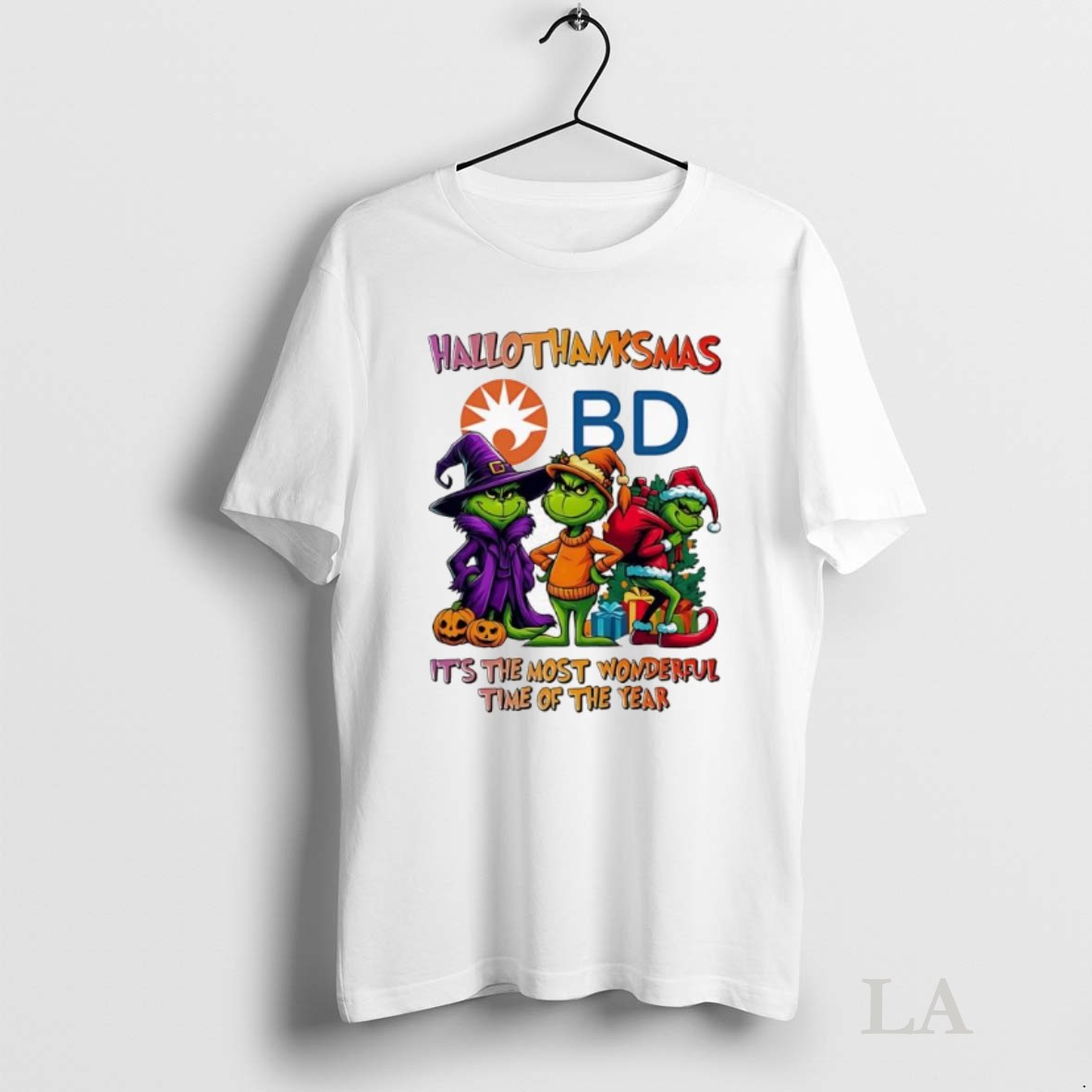 Original Grinch Hallothanksmas X Bd Becton Dickinson Its The Most Wonderful Time Of The Year Shirt