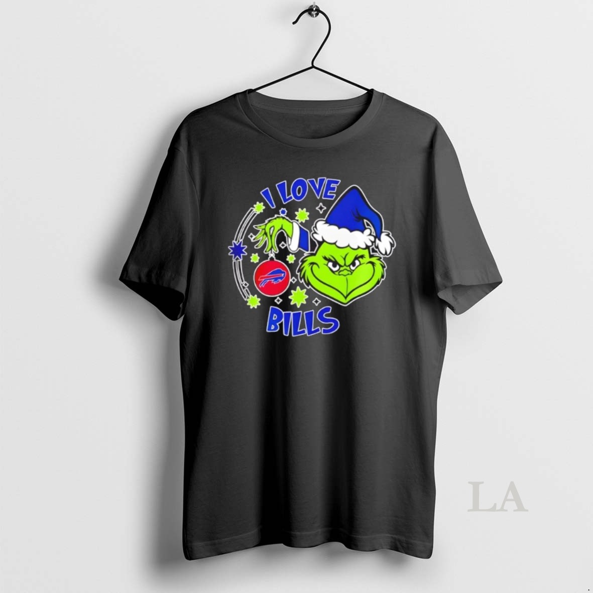 Original Grinch I Love Buffalo Bills They Hate Us Because They Aint Us 2 Sided Shirt