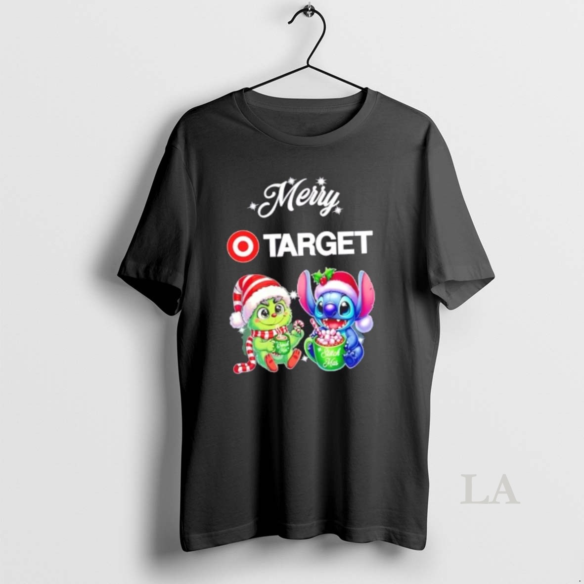 Original Grinch And Stitch X Target Merry Christmas Shirt 2