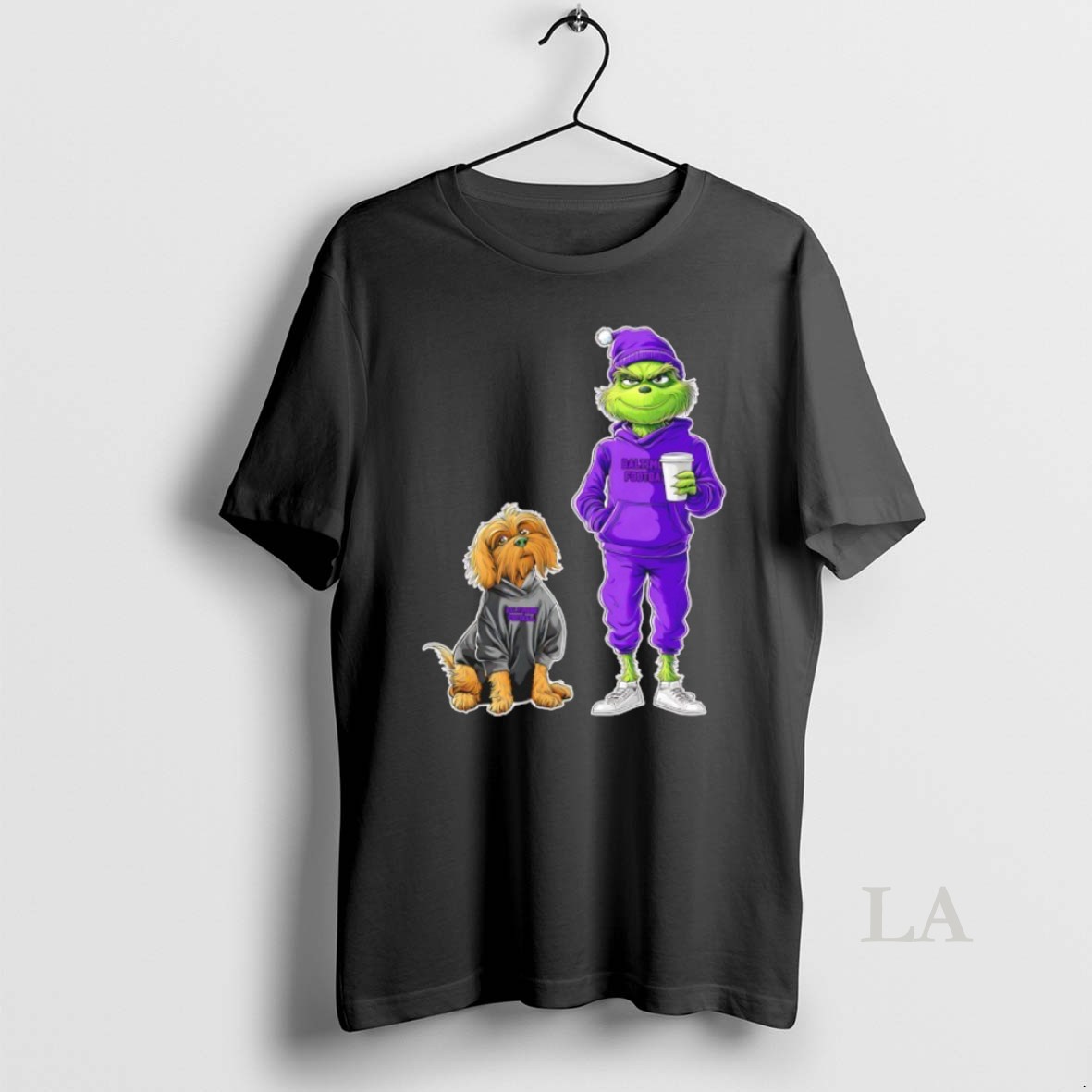 Original Grinch And Dog Baltimore Ravens Football Merry Christmas Shirt