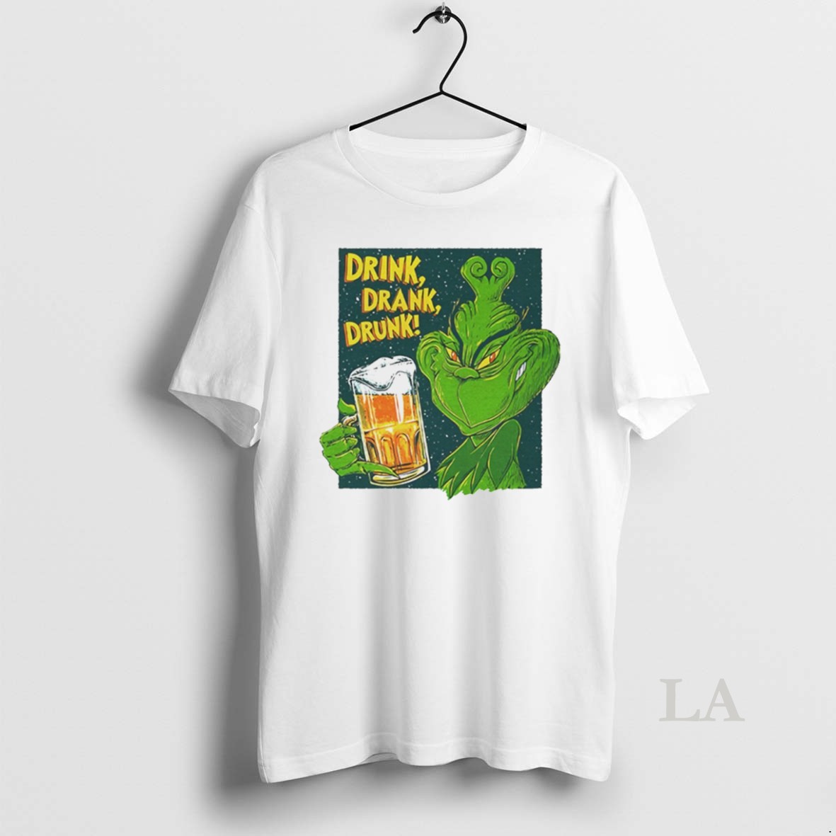 Original Grinch Drink Drank Drunk Beer White Shirt