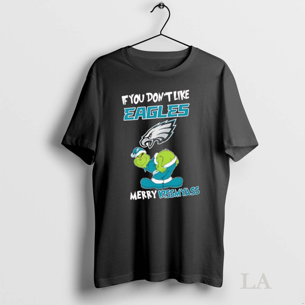 Original Grinch If You Dont Like Philadelphia Eagles Logo Merry Kissmyass Shirt