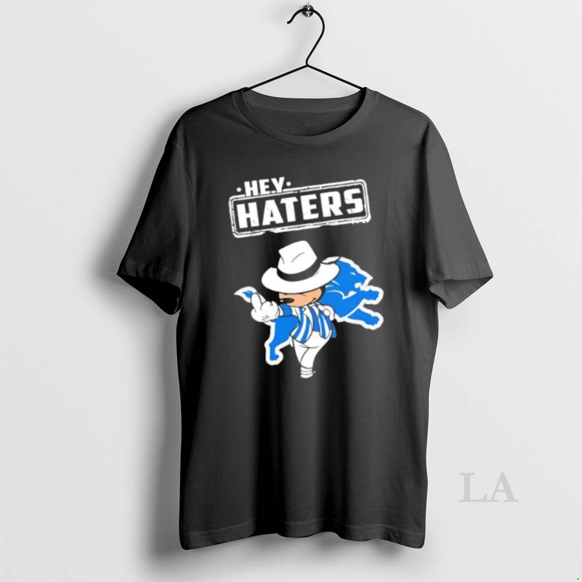 Original Hey Hater Middle Finger Mickey Mouse Detroit Lions Shirt