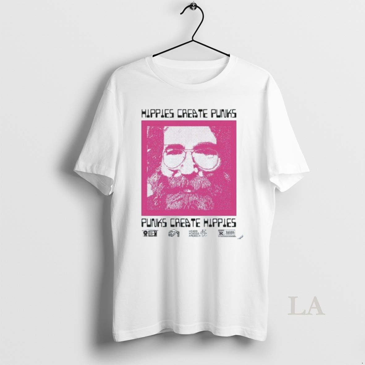 Original Hippies Create Punks Punks Create Hippies Heads Shirt