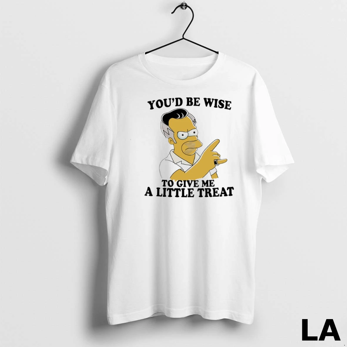 Original Homer Simpson Youd Be Wise To Give Me A Little Treat Shirt