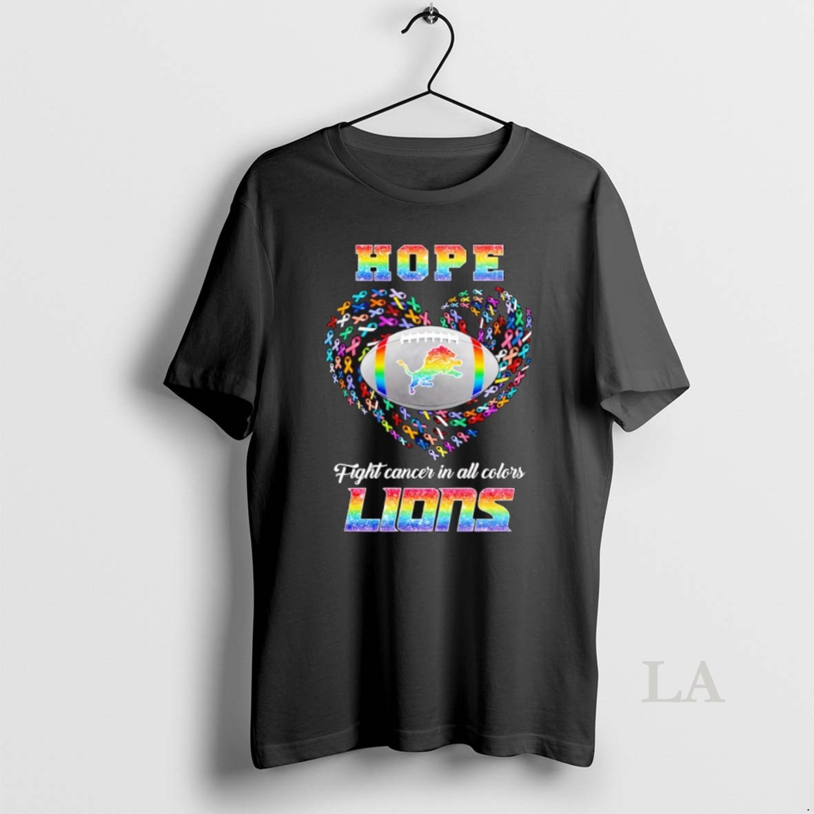 Original Hope Detroit Lions Fight Cancer In All Colors Shirt