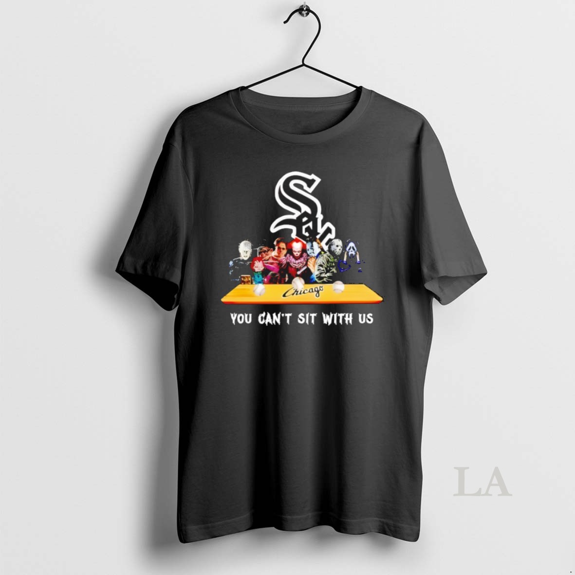 Original Horror Movie Characters You Cant Sit With Us Chicago White Sox Halloween Shirt