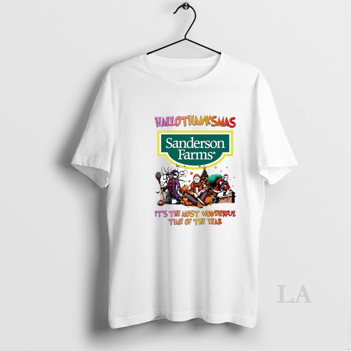 Original Horror Movies Sanderson Farms Hallothanksmas Its The Most Wonderful Time Shirt