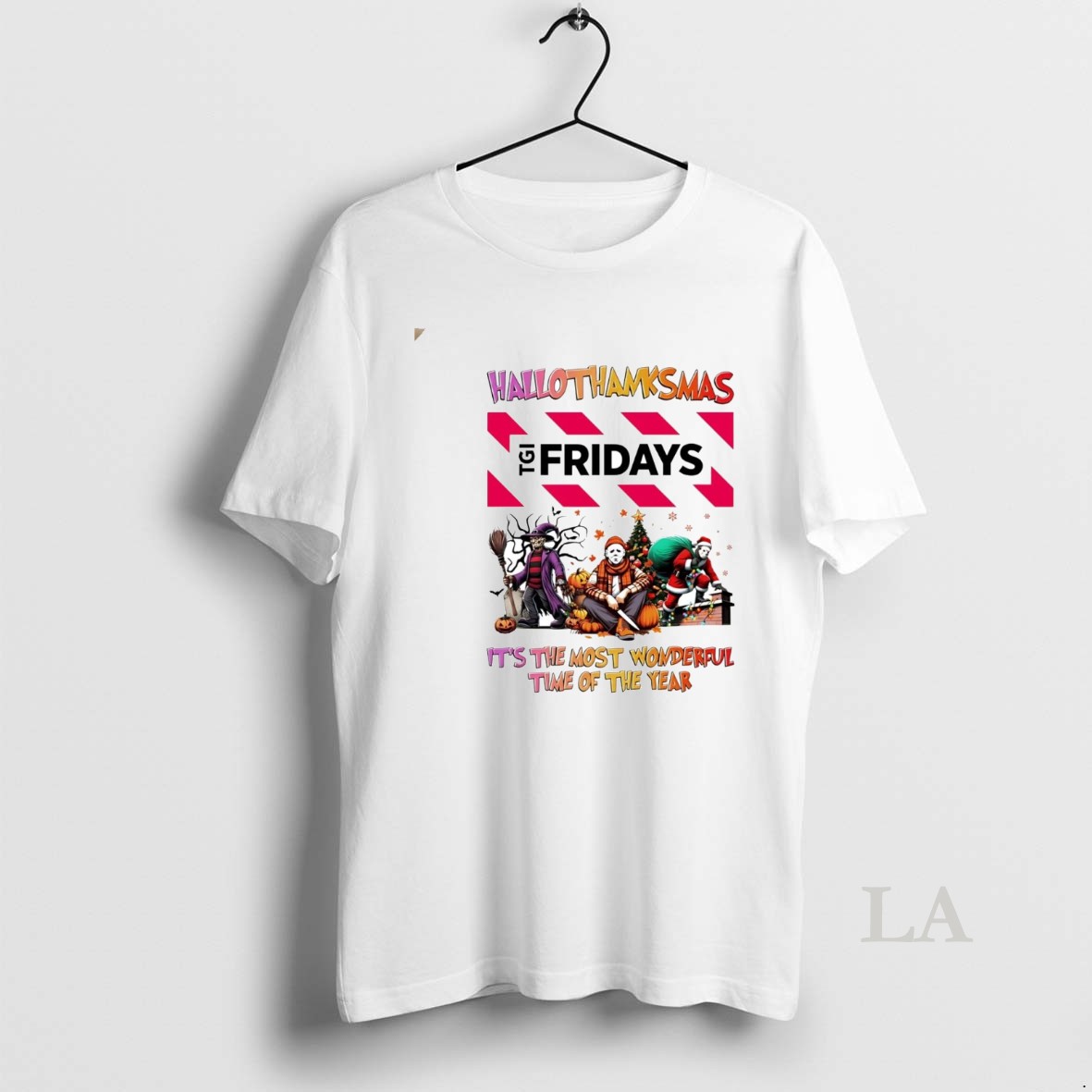 Original Horror Movies Tgi Fridays Hallothanksmas Its The Most Wonderful Time Shirt