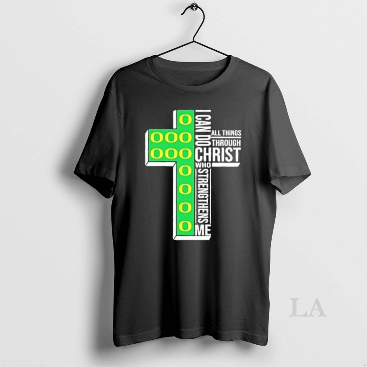 Original I Can Do All Things Through Christ Who Strengthens Me Oregon Ducks Football Cross Shirt