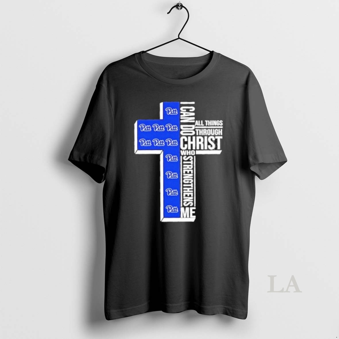 Original I Can Do All Things Through Christ Who Strengthens Me Pittsburgh Panthers Football Cross Shirt