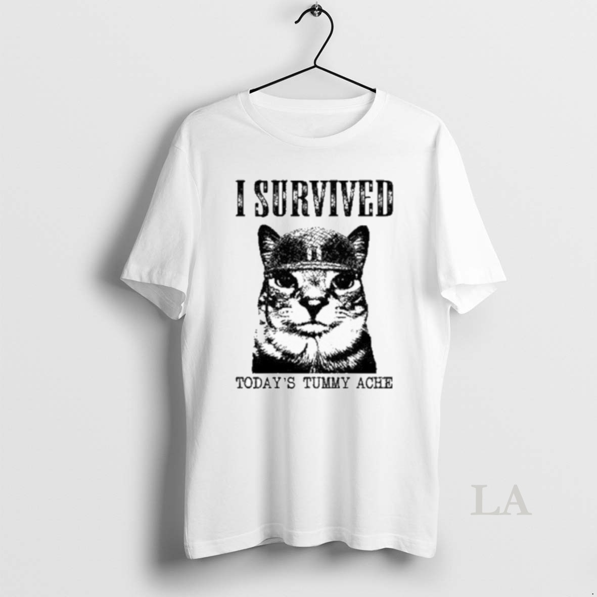 Original I Survived Todays Tummy Ache Cats Shirt
