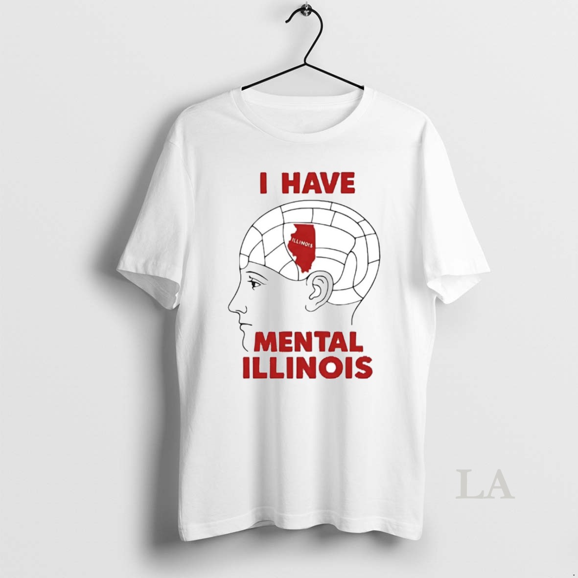 Original I Have Mental Illinois Brain Shirt