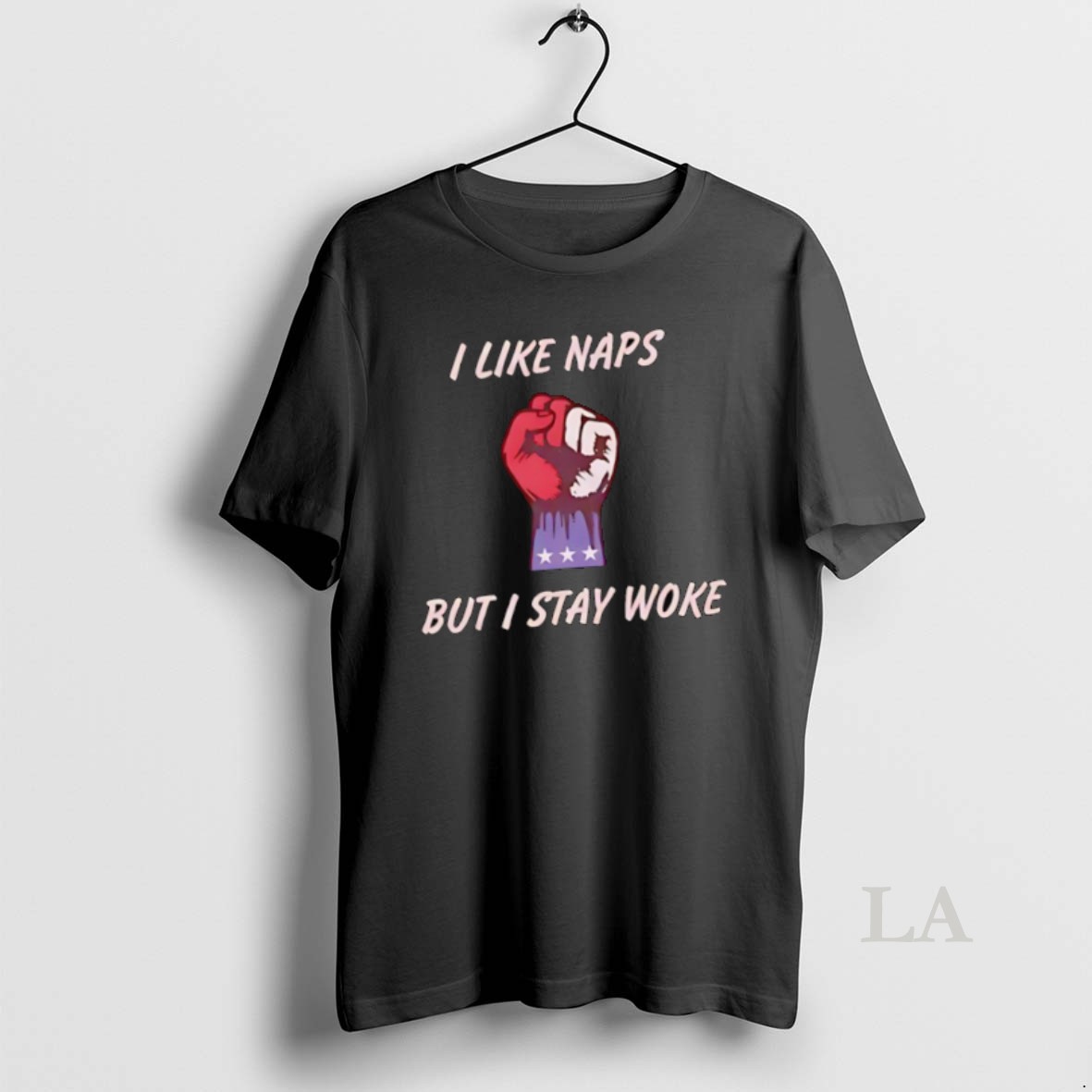 Original I Like Naps But I Stay Woke Raised Fist Shirt