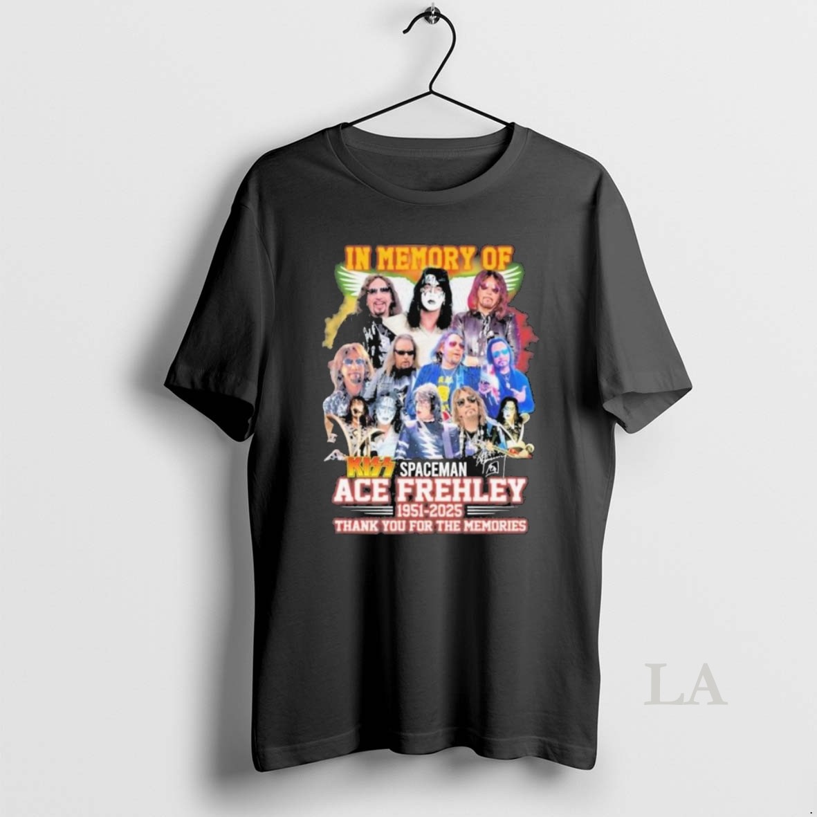 Original In Memory Of Spaceman Ace Frehley 1951 2025 Thank You For The Memories Signature Long Sleve Shirt
