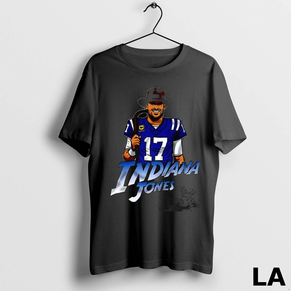 Original Indiana Jones X Indianapolis Colts Football Number 17 Shirt