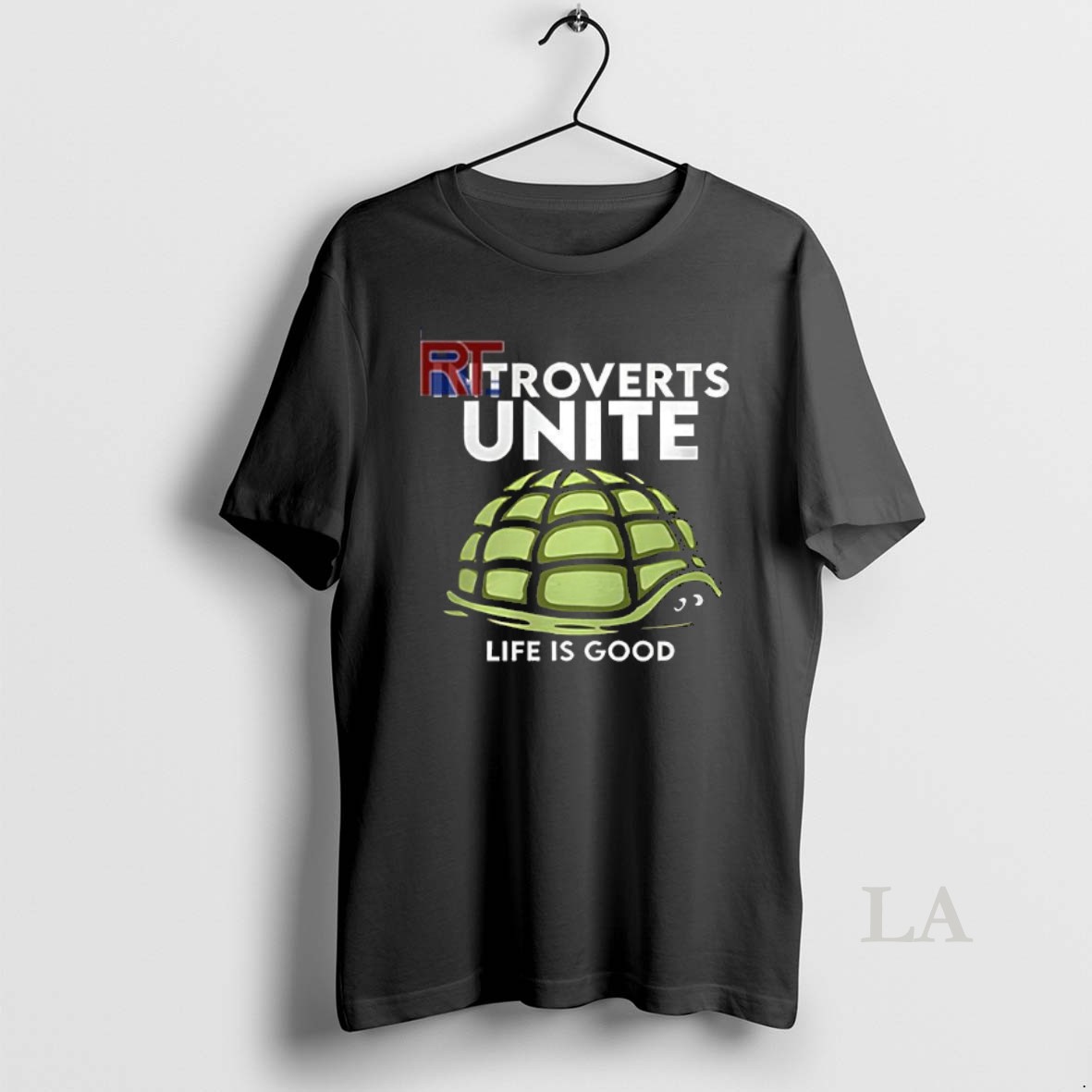 Original Introverts Unite Life Is Good Turtle Shirt