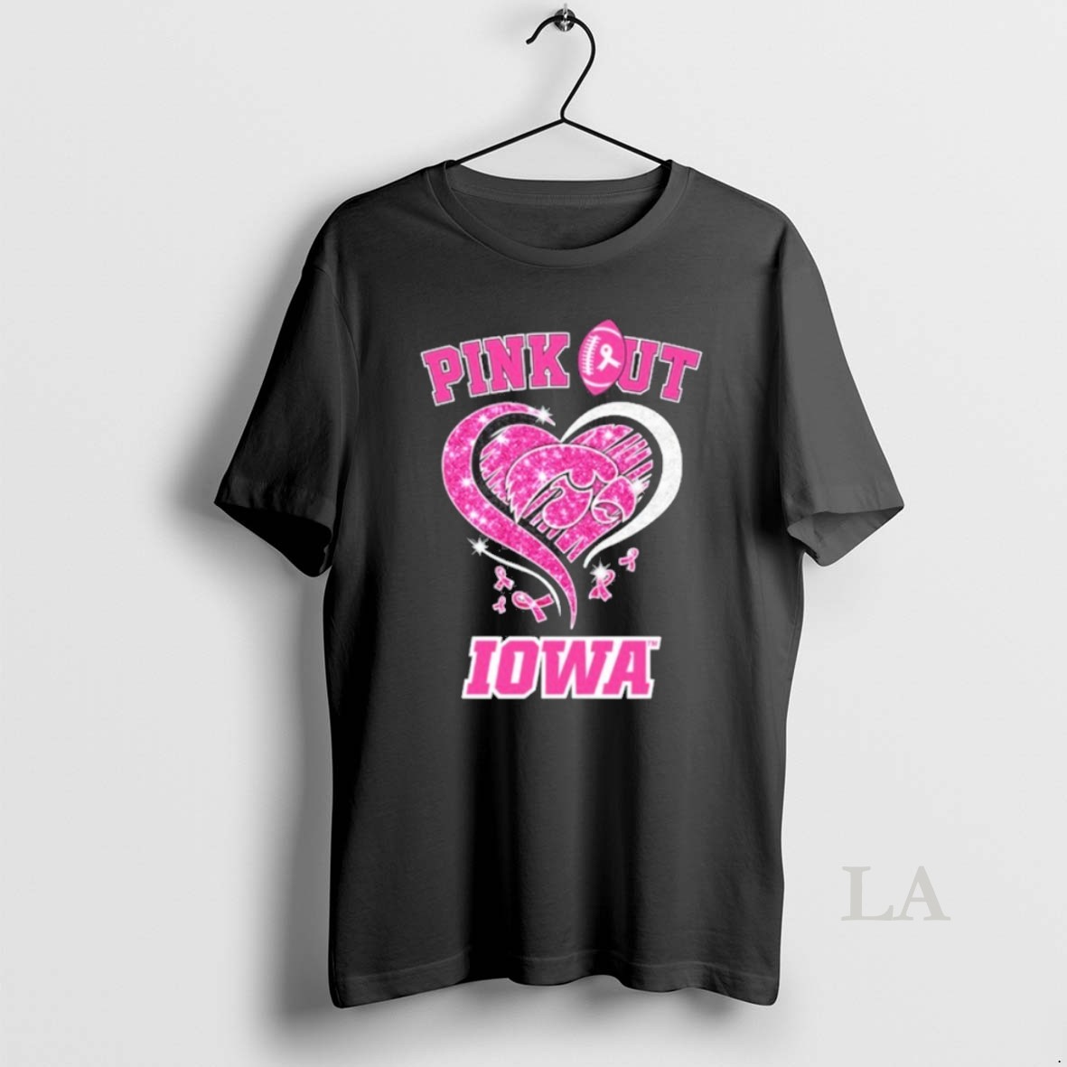 Original Iowa Hawkeyes Pink Out Breast Cancer Shirt 2