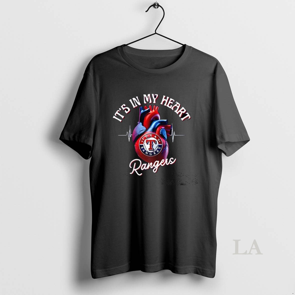 Original Its In My Heart Texas Rangers Baseball Lovers Shirt