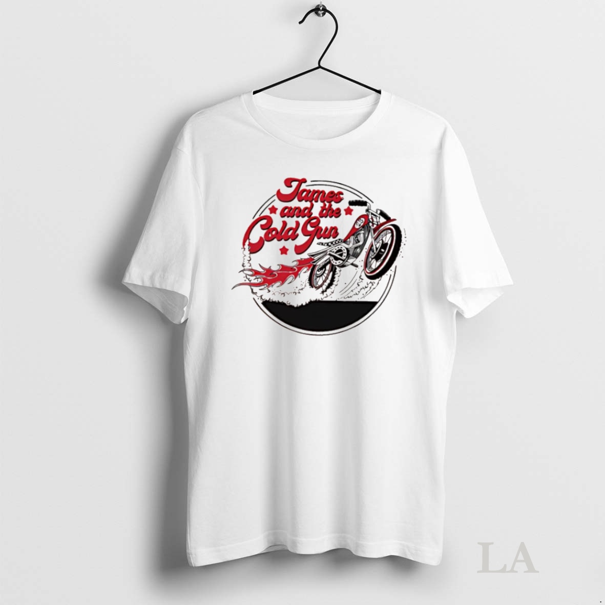Original James And The Cold Gun Motorcycle Logo Shirt