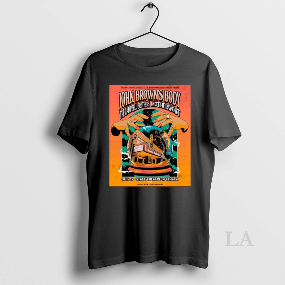 Original John Browns Body The Campbell Brothers Motherwort October 25 2025 State Theatre Of Ithaca Shirt 2