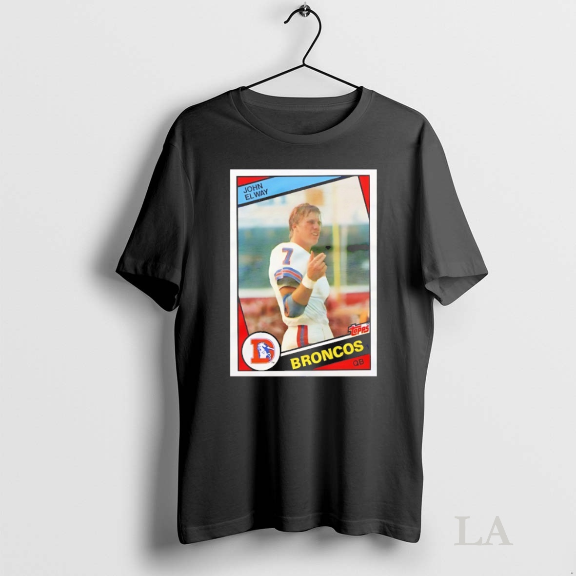 Original John Elway Denver Broncos 1984 Nfl Football Card Shirt