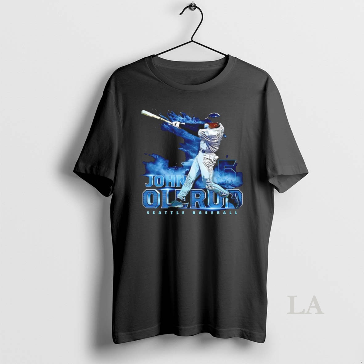 Original John Olerud 5 Seattle Mariners Baseball Grunge Swing Shirt
