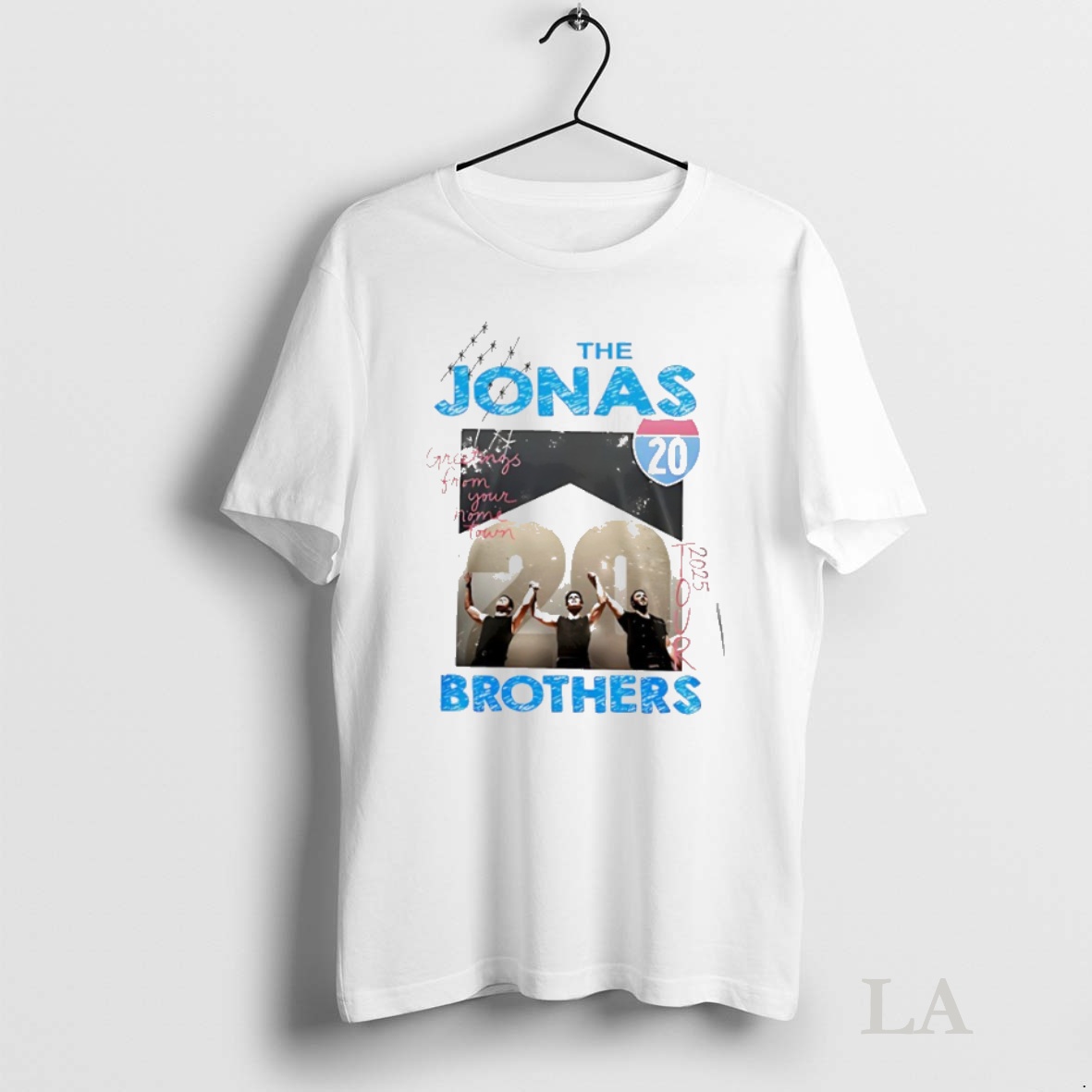 Original Jonas Brothers Greetings From Your Hometown 2025 Tour Tee Sweater Hoodie