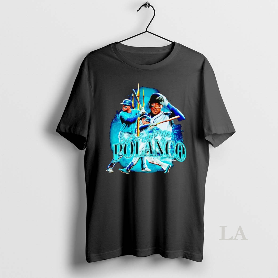 Original Jorge Polanco Picture Collage Trident Seattle Mariners Shirt