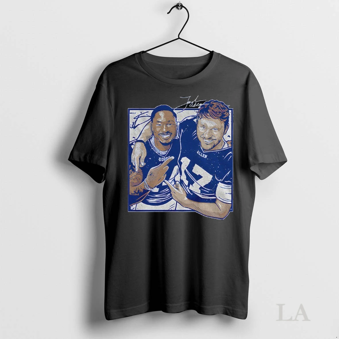 Original Josh Allen And Stefon Diggs Buffalo Bills Duo Signature Nfl 2025 Shirt