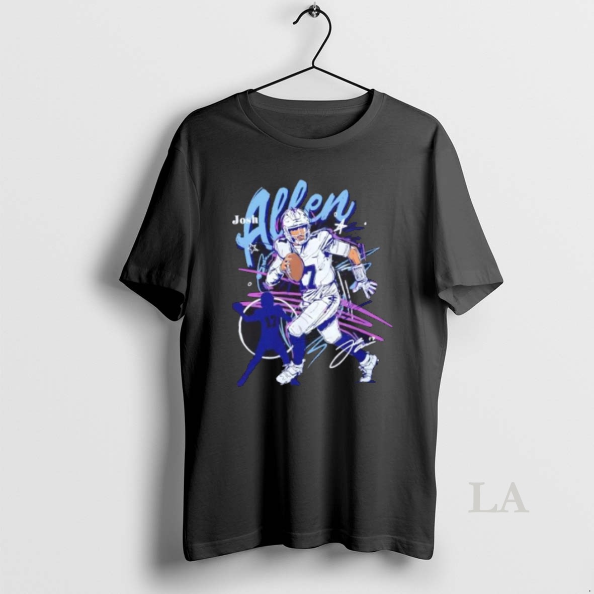 Original Josh Allen Buffalo Bills Scribble Signature Shirt 2