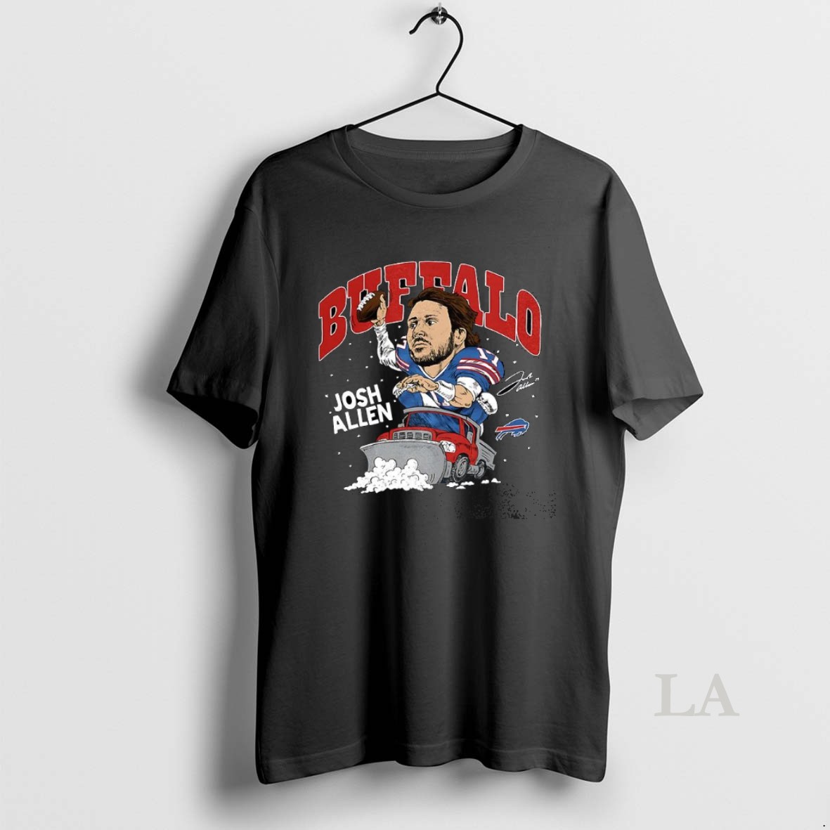 Original Josh Allen Buffalo Bills Football Caricature Player Graphic Snowplow Signature Christmas Shirt