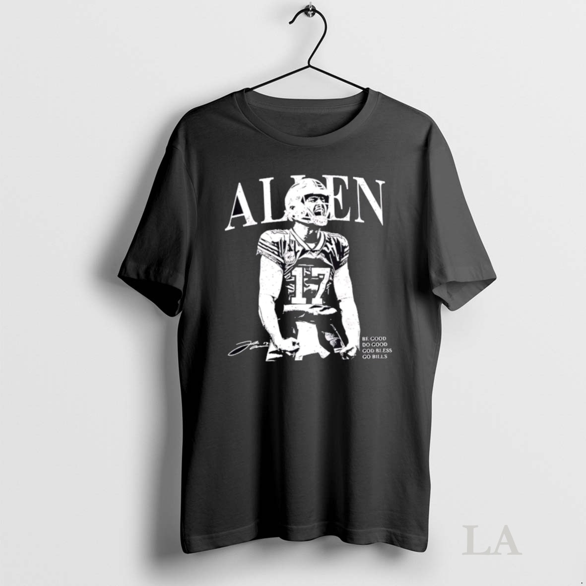 Original Josh Allen Scream God Bless Go Bills Shirt
