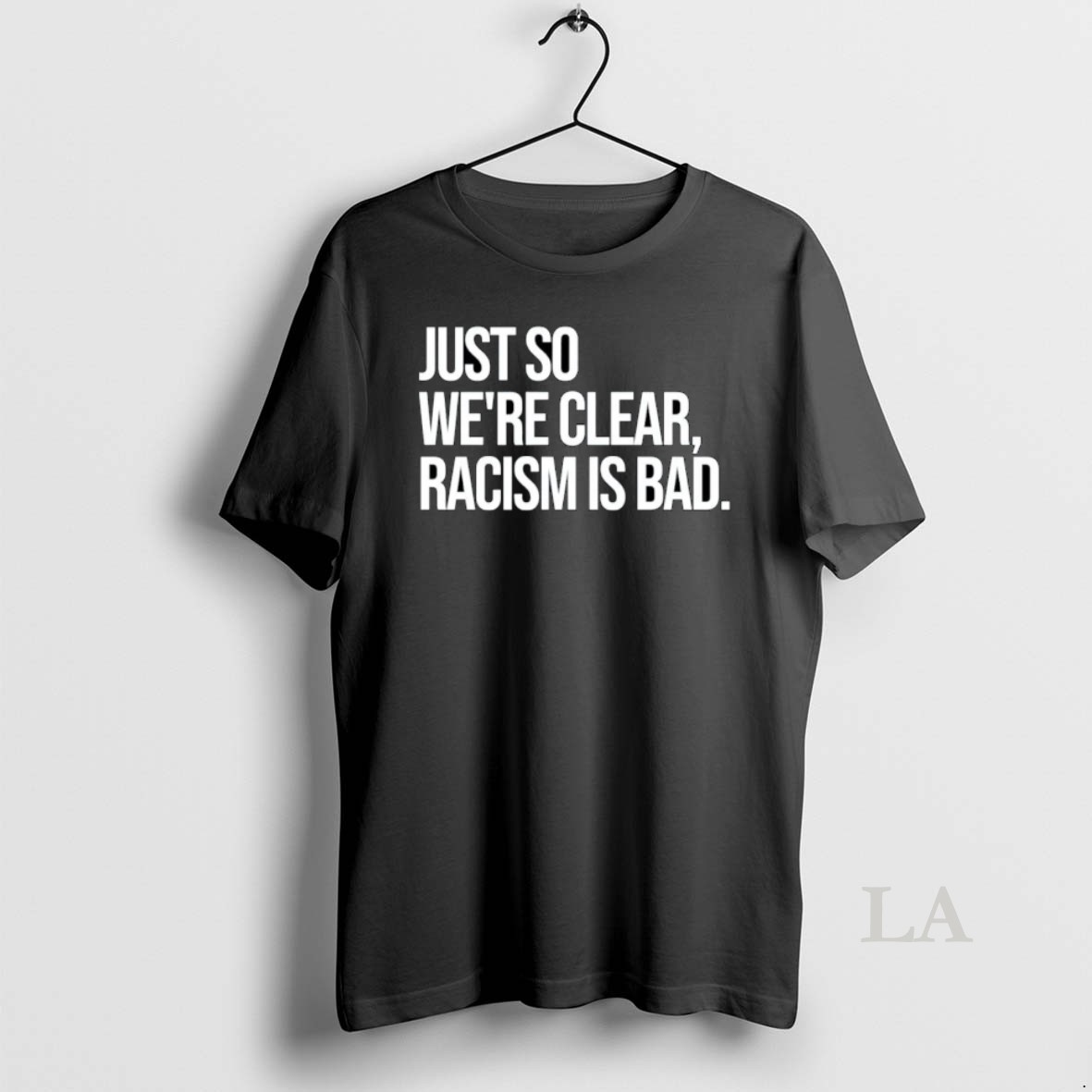 Original Just So Were Clear Racism Is Bad Ornaments Shirt