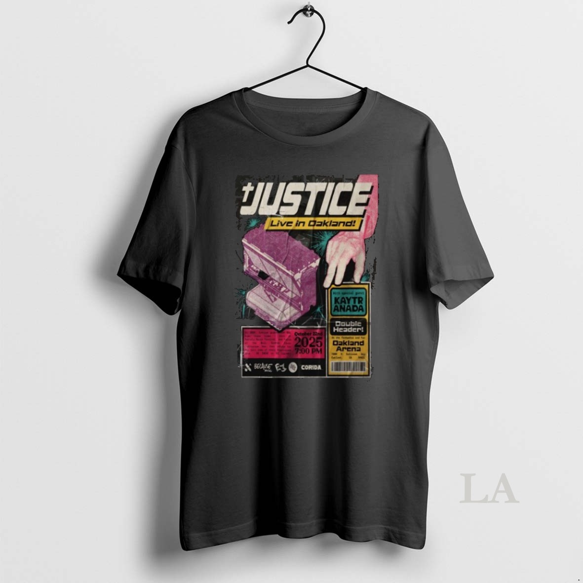 Original Justice At Oakland Arena On Oct 22 2025 Shirt