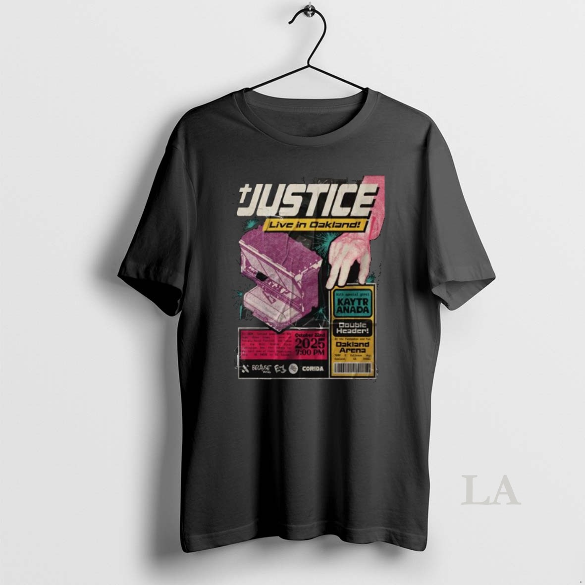 Original Justice October 22 2025 Oakland Arena In Oakland Ca Long Sleve Shirt