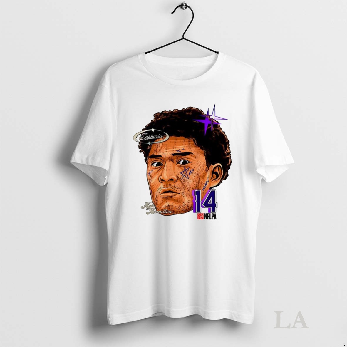 Original Kyle Hamilton Baltimore Ravens Football Fat Head Number 14 Shirt