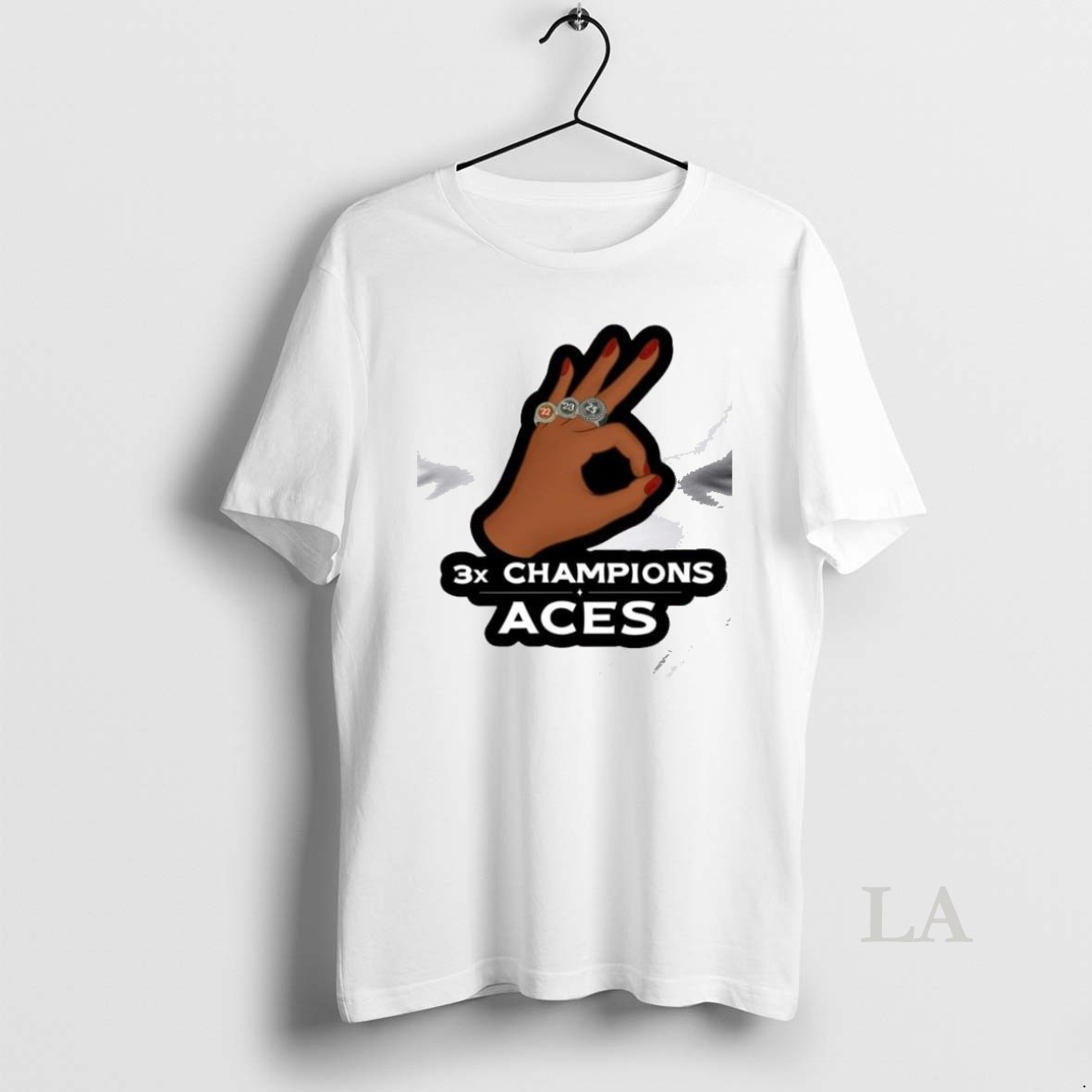 Original Las Vegas 2025 Wnba Championship 3x Champions Aces Hand T Men Shirt