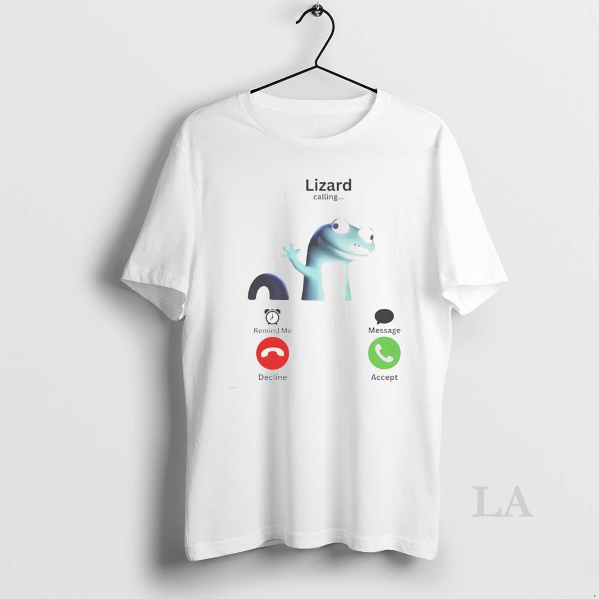 Original Lizard Remind Me Message Decline Accept Shirt