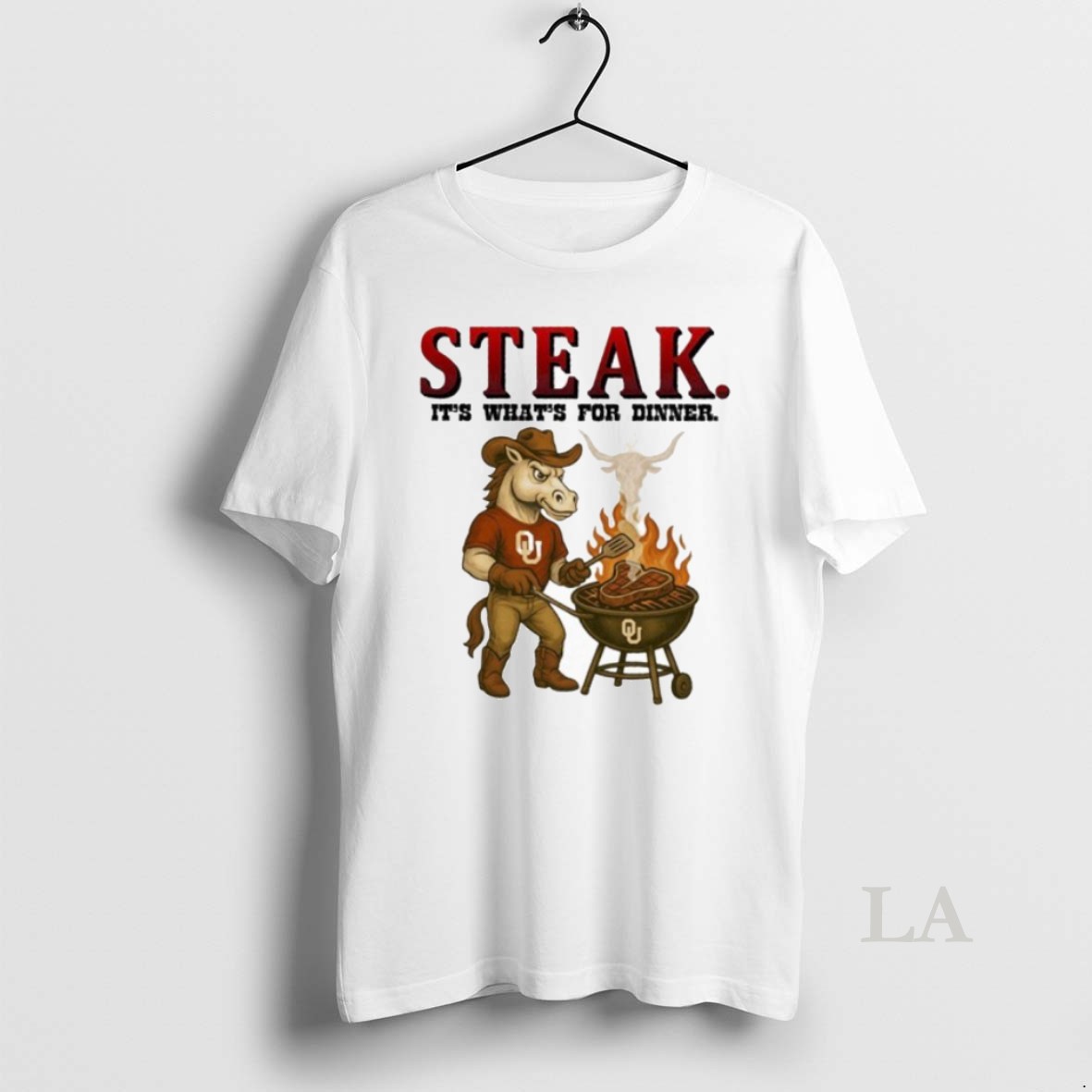 Original Longhorn Steak Oklahoma Sooners Red River Rivalry Shirt 2